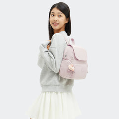City Zip Mini Metallic Backpack