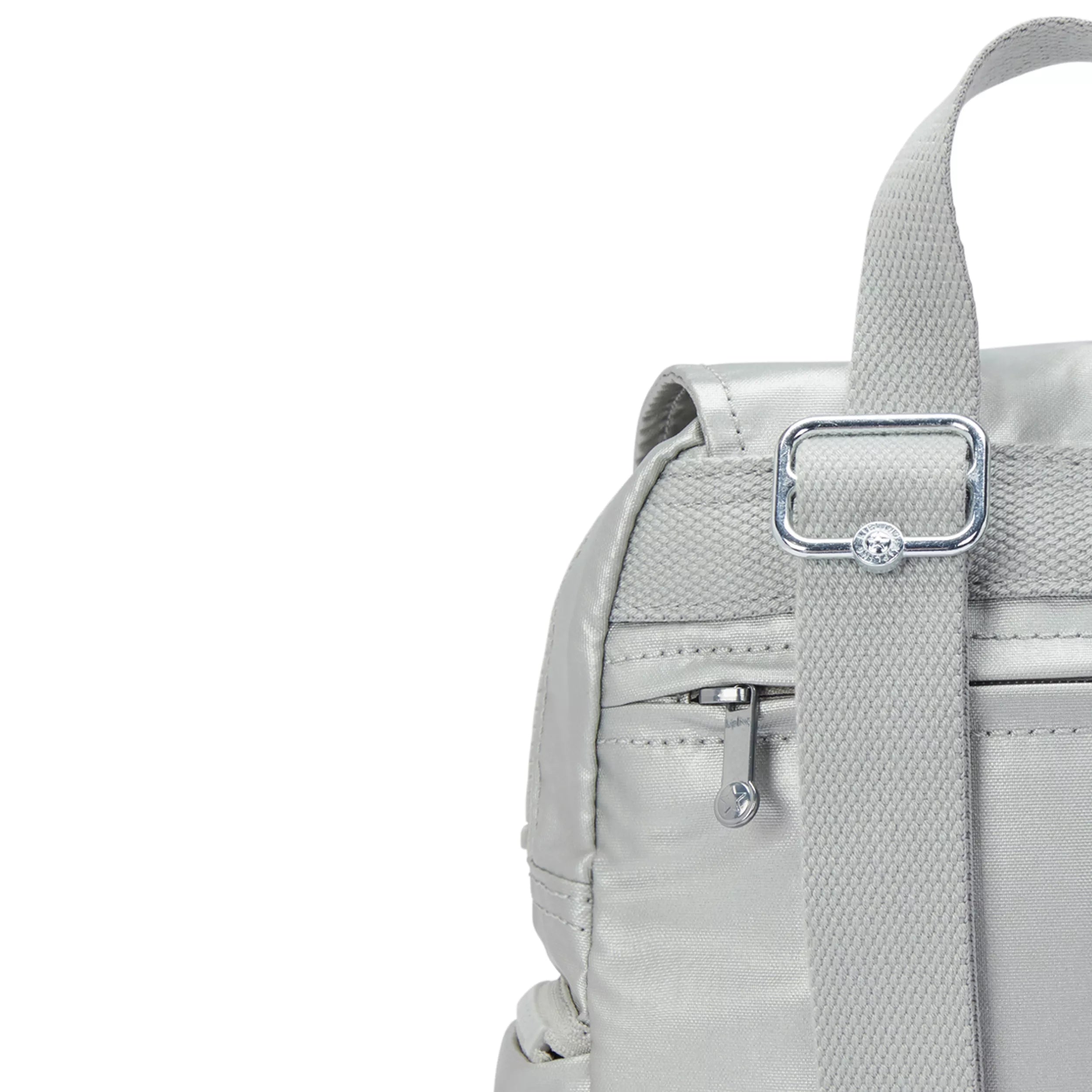 City Zip Mini Metallic Backpack