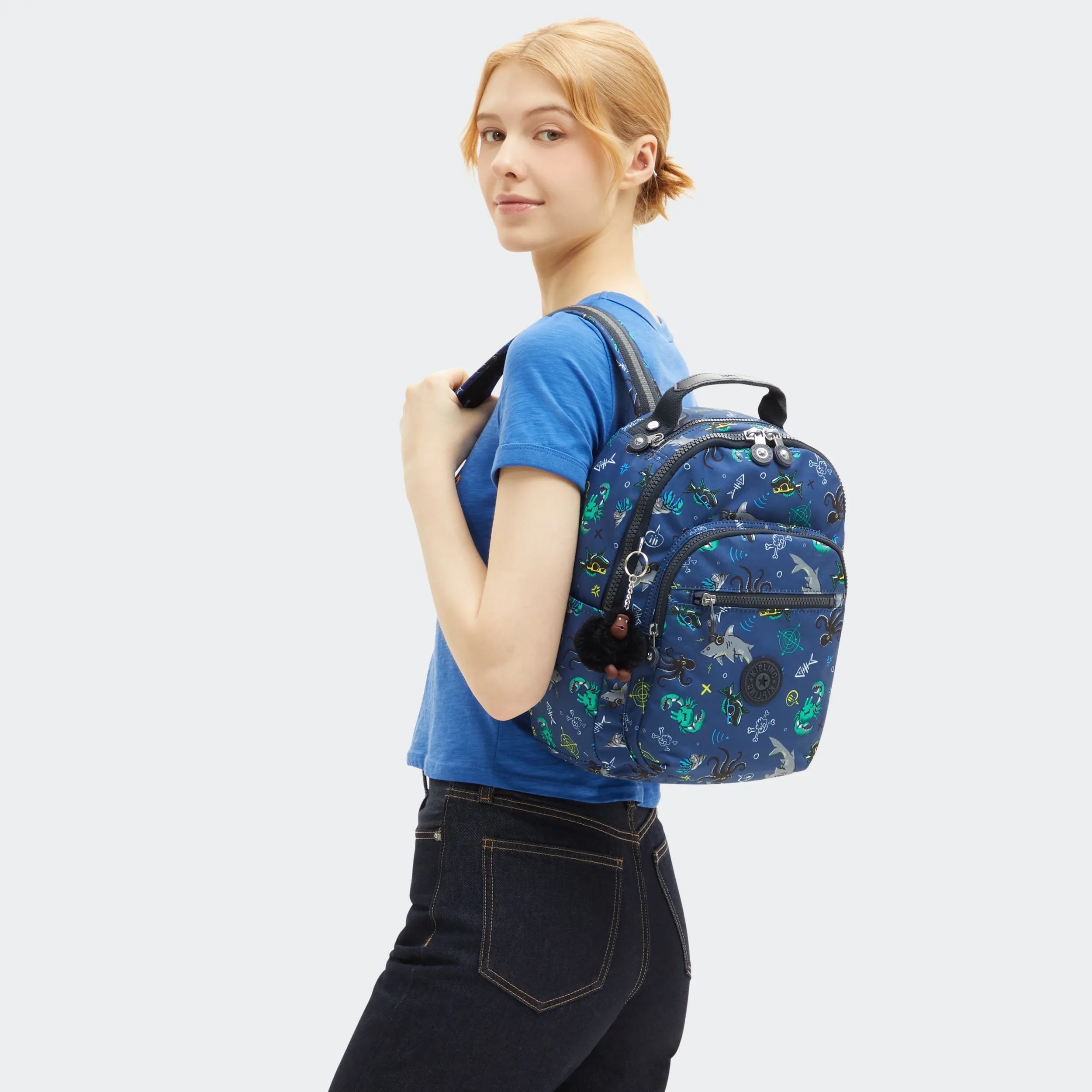 Seoul Small Printed Tablet Backpack