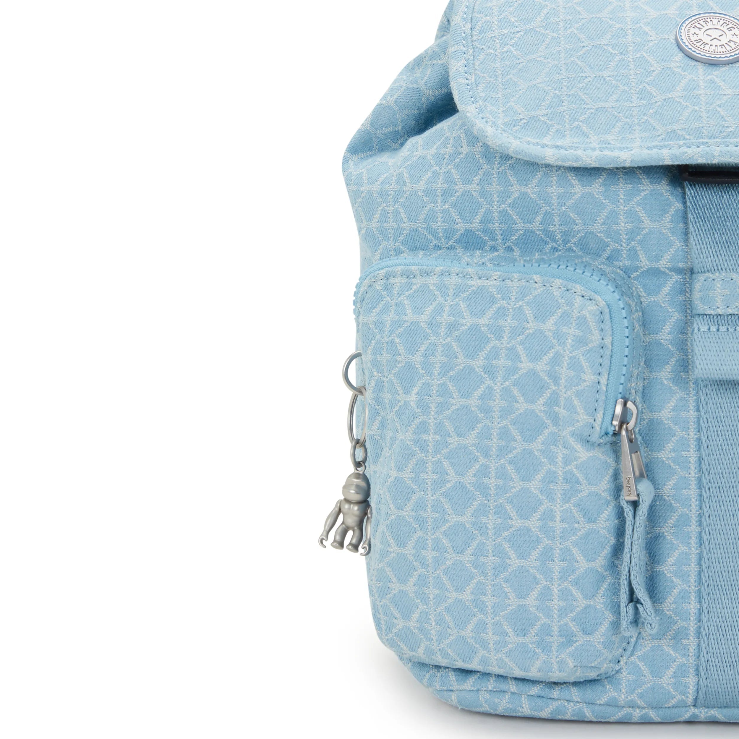 Anto Small Printed Denim Backpack