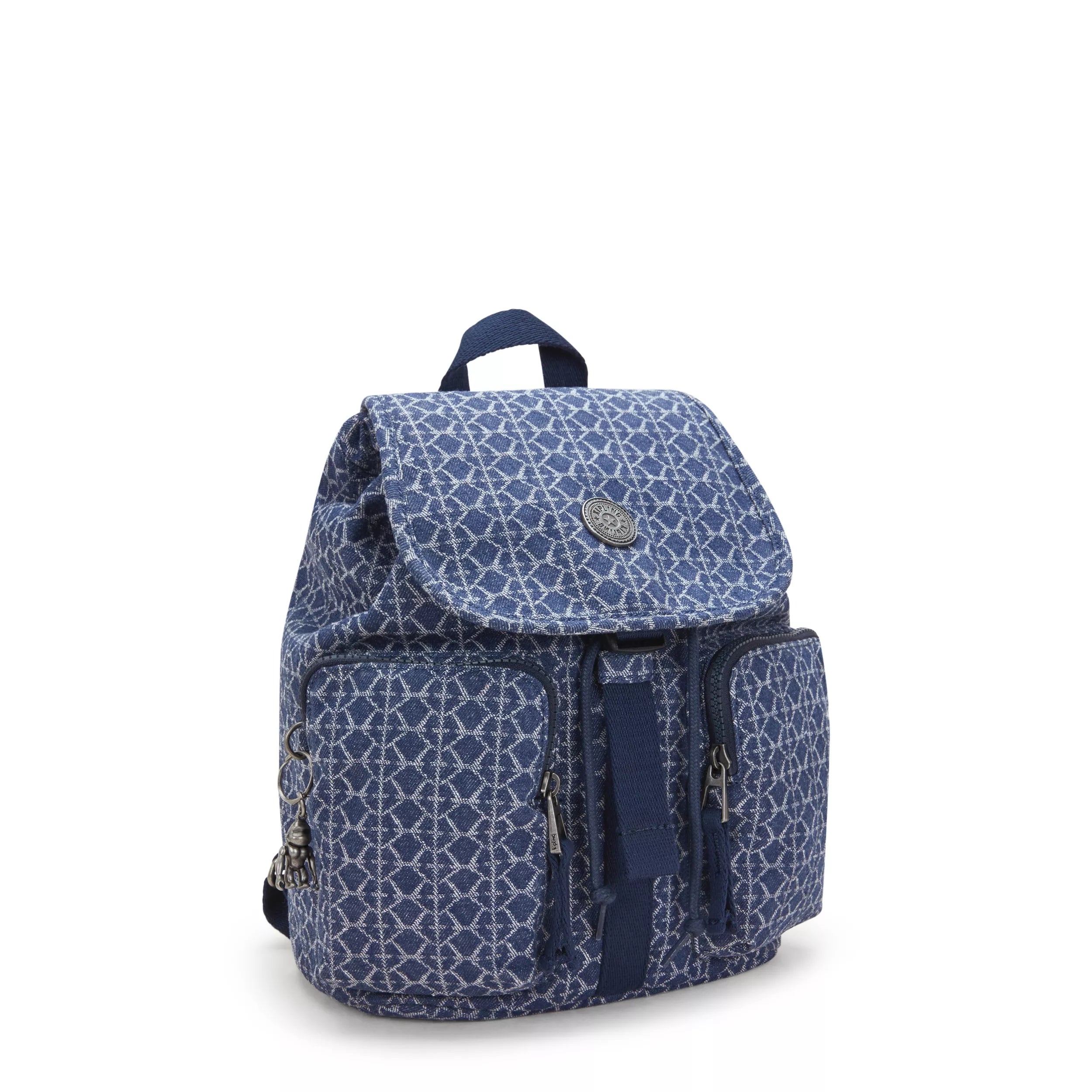 Anto Small Printed Denim Backpack