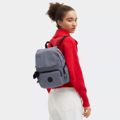 City Zip Small Printed Backpack